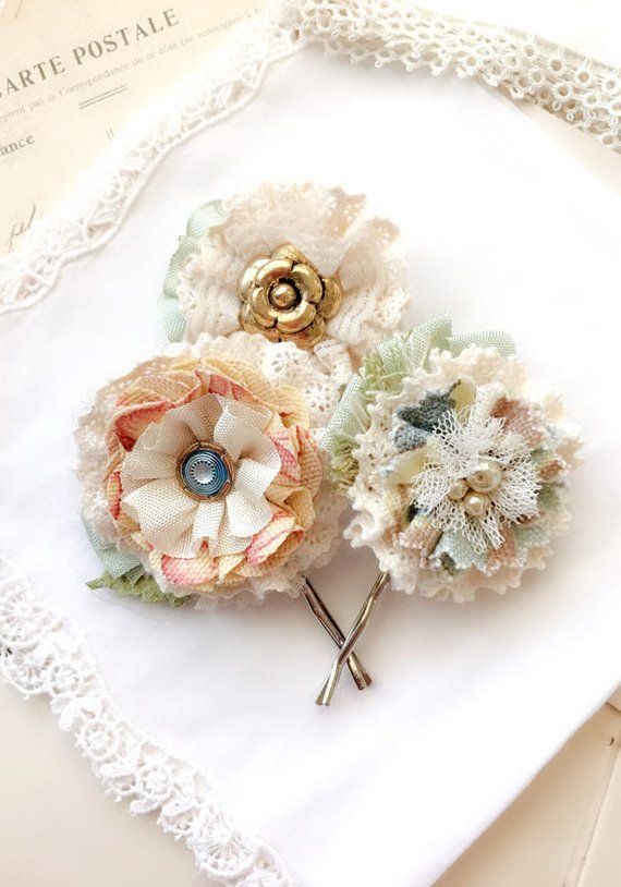 Bridesmaid Hair Pins Floral Hair Accessory Bride Hairpiece Boho Hair Flowers Flo Bride Hair Accessories Floral Accessories Hair Bridesmaid Hair Accessories