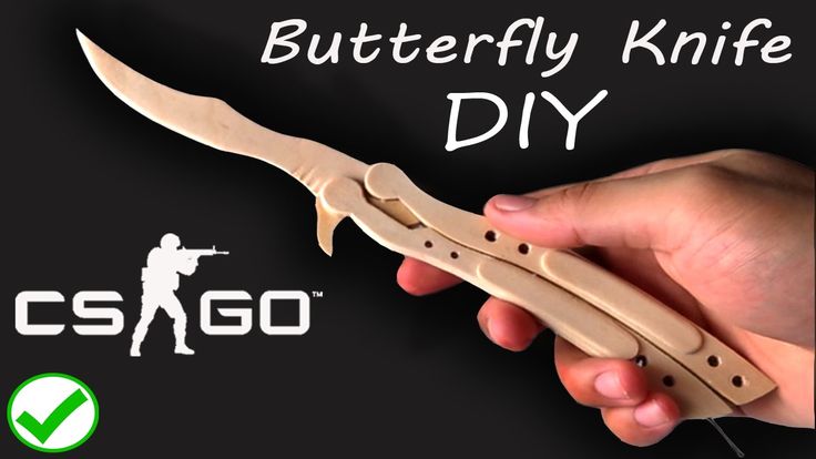 I Made A Csgo Butterfly Knife From Large Popsicle Sticks Visit My Youtube Channel And Check My Popsicle Stick Butterfly Knife Template