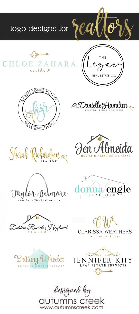 realtor logos vector