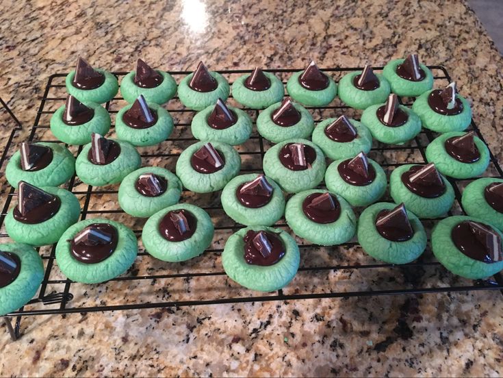 Andes Candies Mint Thumbprints | Recipe | Andes candies, Peach cookies