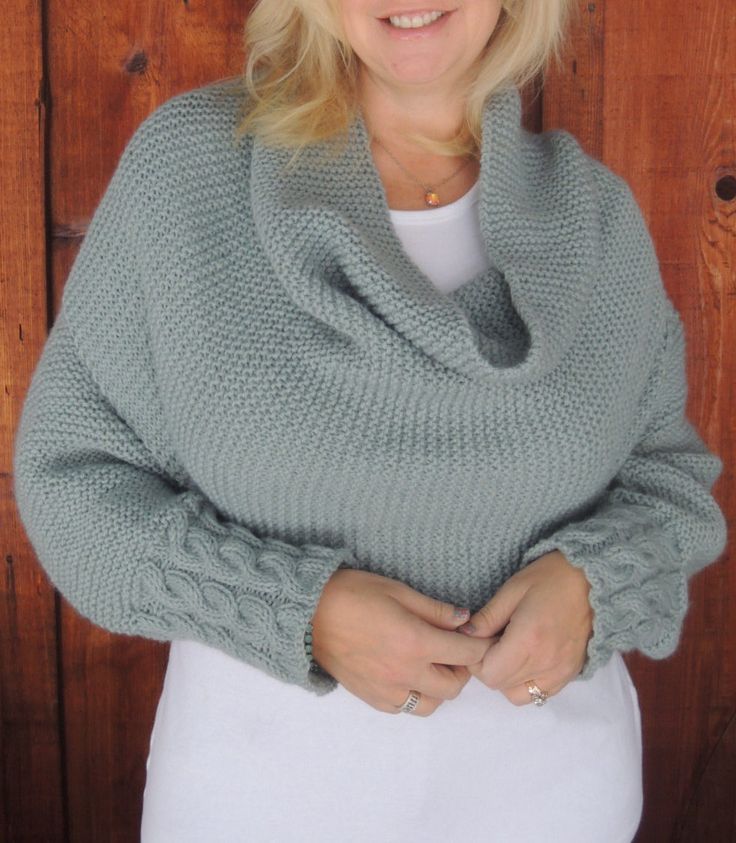 Knitting Pattern for Cable Cuff Sleeve Wrap - This multi-purpose accessory ca...