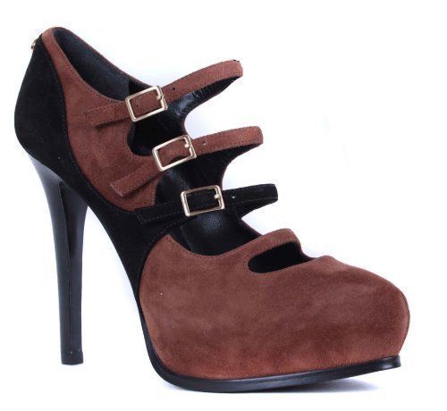 GUESS dcollet cinturino tacchi alti Scarpe Marrone/Nero Mis. 37 254 GUESS dcollet cinturino tacchi alti Scarpe Marrone/Nero Mis. 37 254