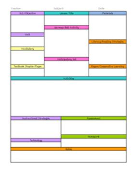 activity planner template