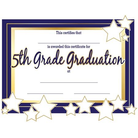 5th grade graduation certificates 5th grade graduation pinterest