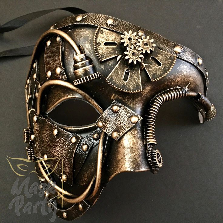 Mechanical Phantom Steampunk Masquerade Mask Adult nemesis now