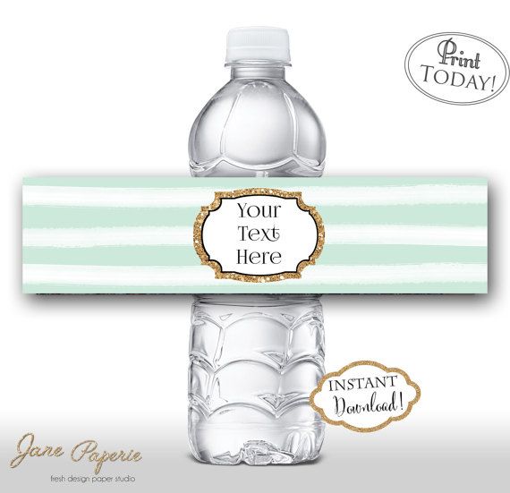 95 best Food and Water Bottle Printable Labels by Jane Paperie - water bottle label template 95 best Food and Water Bottle Printable Labels by Jane Paperie - water bottle label template