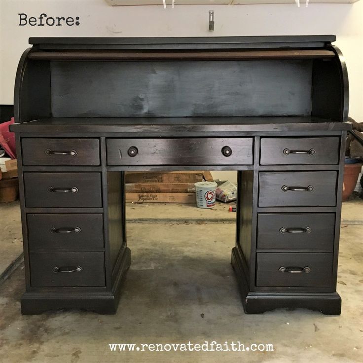 The Right Way To Refinish A Rolltop Desk Renovated Faith Roll Top Refinished Vintage Roll Top Desk Refinished Vintage, How To Stain A Roll Top Desk