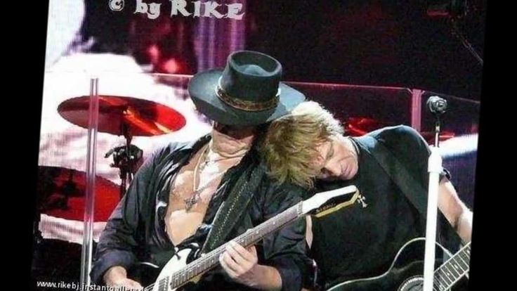 Jon Bon Jovi & Richie Sambora Bridge Over Troubled Water Jon Bon Jovi & Richie Sambora | Jon bon jovi, Bon jovi, Bridge over