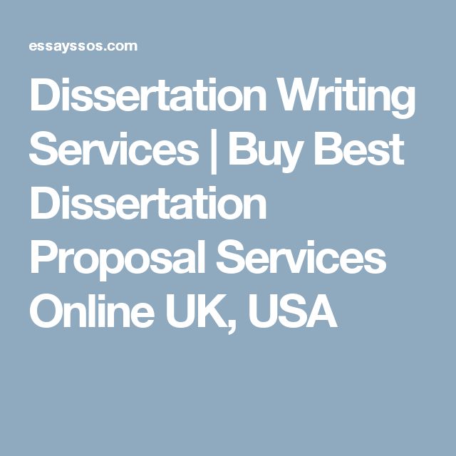 Dissertation writing services usa