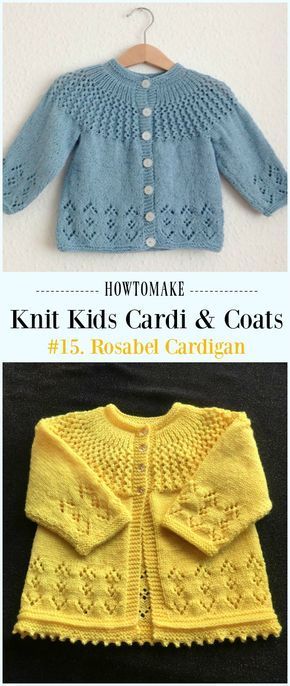 Rosabel Cardigan Free Knitting Pattern – #Knit Kids #Cardigan Sweater Free Patte… Rosabel Cardigan Free Knitting Pattern – #Knit Kids #Cardigan Sweater Free Patte…