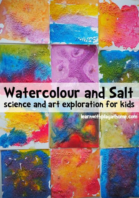 Watercolour And Salt Science Art Exploration For Kids Watercolour And Salt Science Art Exploration For Kids