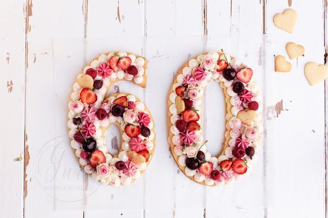 G wie... 60. Geburtstag von meinem Mami (Number Cake) Torte zum 60