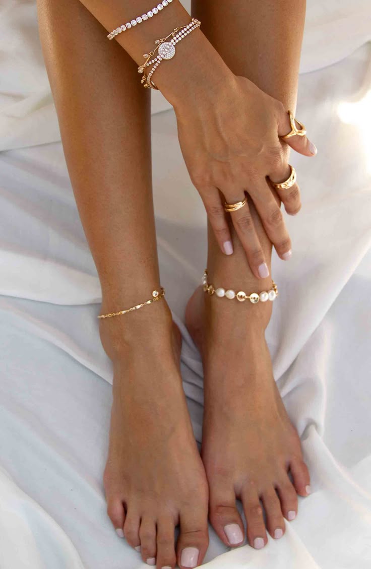 Ettika Freshwater Pearl Anklet Nordstrom Pearl ankle bracelet