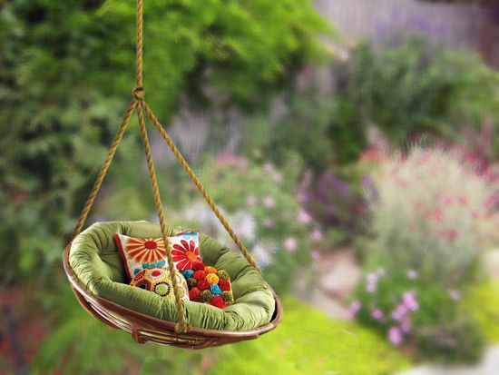 10 DIY Adorable Tree Swings Balancelle de jardin, Chaise de papasan
