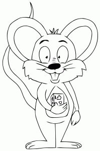 free mouse printable coloring pages for preschool