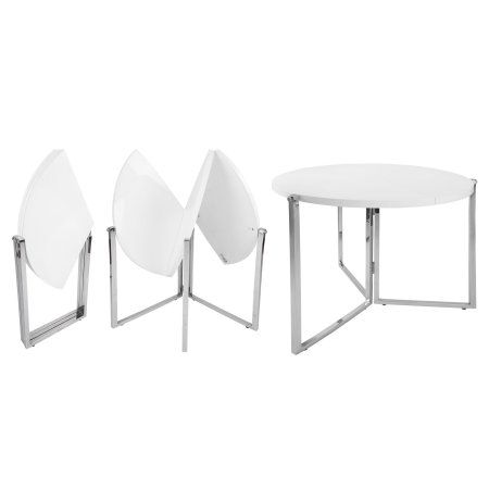 Radiant Circular Folding Table Com Space Saving Furniture Foldable Dining Furniture Foldable Dining Table, Round Fold Away Table