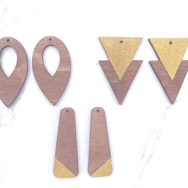 Double Diamond Laser Cut Wood blank