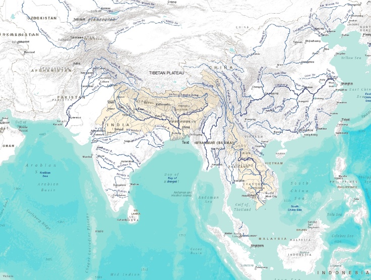 Tibetan Plateau with Ganges Brahmaputra - Cb89b50e595dad8e8e1115c7ff5023d0