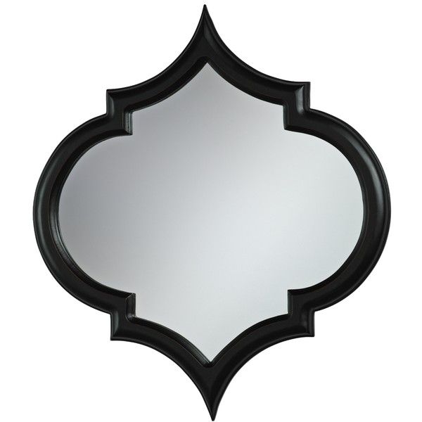 cyan design corinth black 22 12 x 25 12 wall mirror 158 liked on polyvore featuring home home decor mirrors brown black home decor