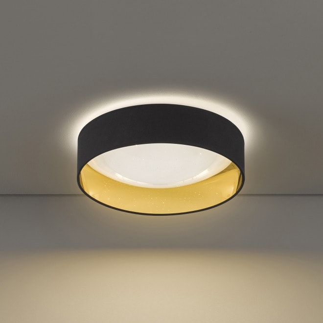 Honsel LED Deckenleuchte Sete, schwarzgold, 40cm Die Honsel LED Deckenleuchte Sete, schwarzgold, 40cm Die