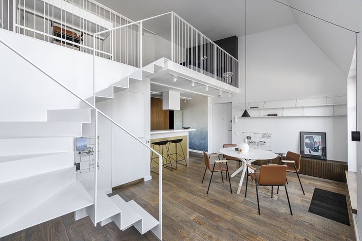 white apartment white surface of modern interior design with mezzanine in an apartment white apartment apartment interior apartment interior design