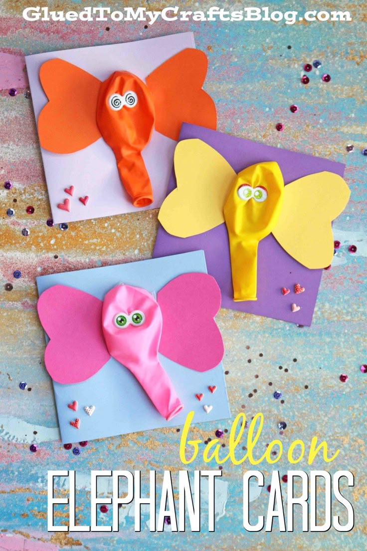 Uncategorized Kids Craft best 25 kid crafts ideas on pinterest for kids easy balloon elephant card craft
