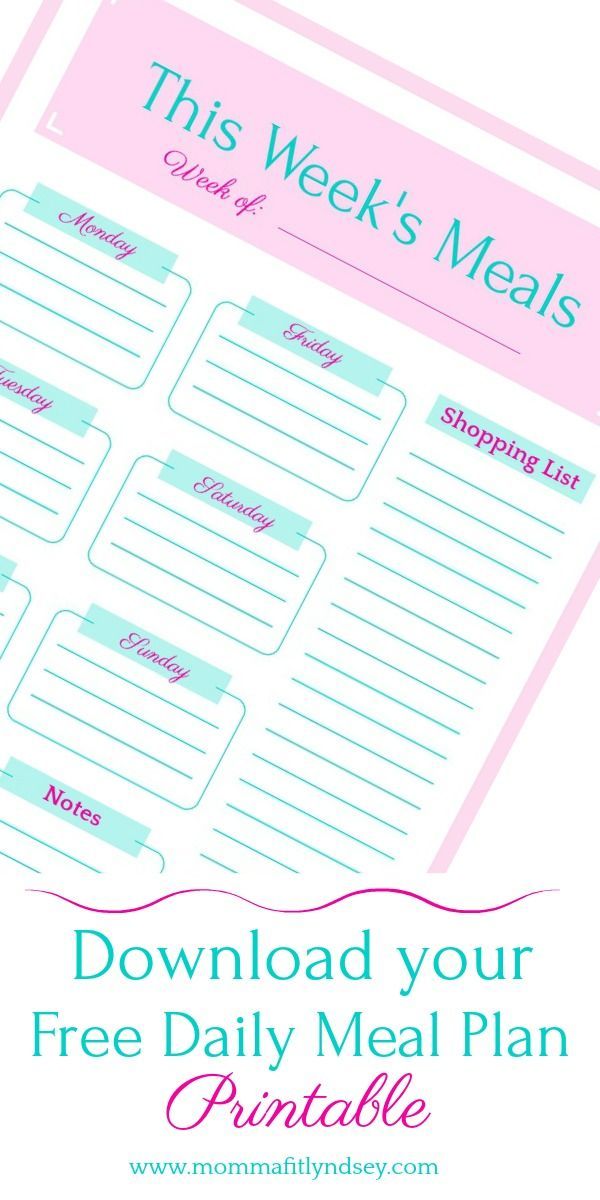 The 25+ best Meal planner template ideas on Pinterest Meal - daily note template The 25+ best Meal planner template ideas on Pinterest Meal - daily note template