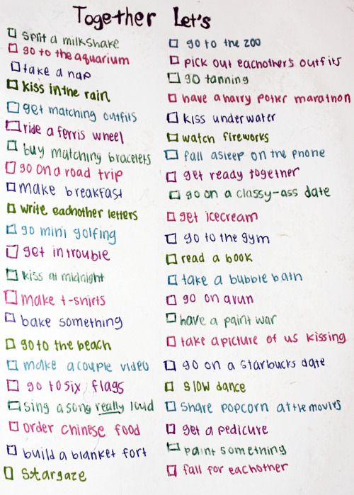 Good things for couples to do together