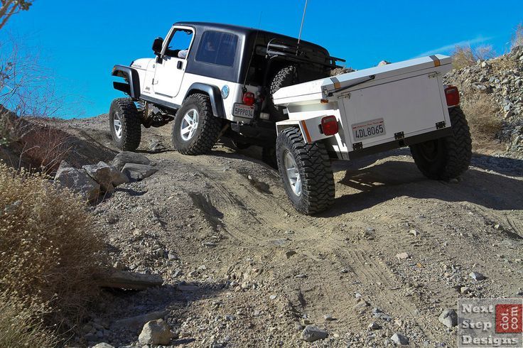 2005 Jeep Wrangler Rubicon Unlimited (LJ) - with light weight trailer