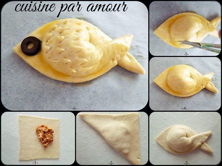 Булочки в виде рыбок