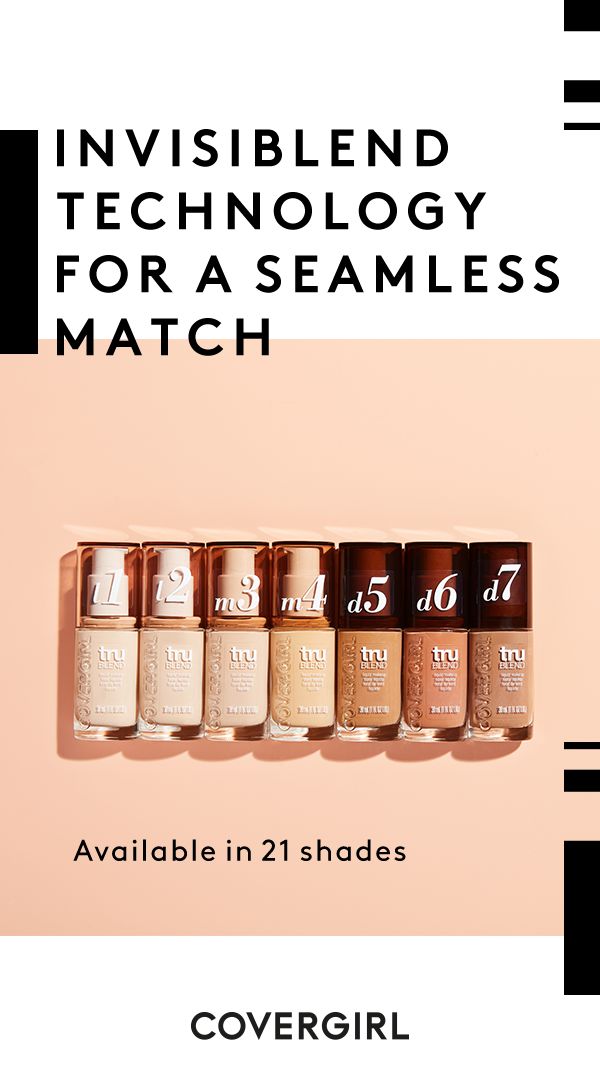 Get a seamlessly flawless nude look with COVERGIRL TruBlend Liquid Makeup. With 21 shades to choose from and a new shade-matching system, finding the perfect blend has never been easier. Discover your shade today.