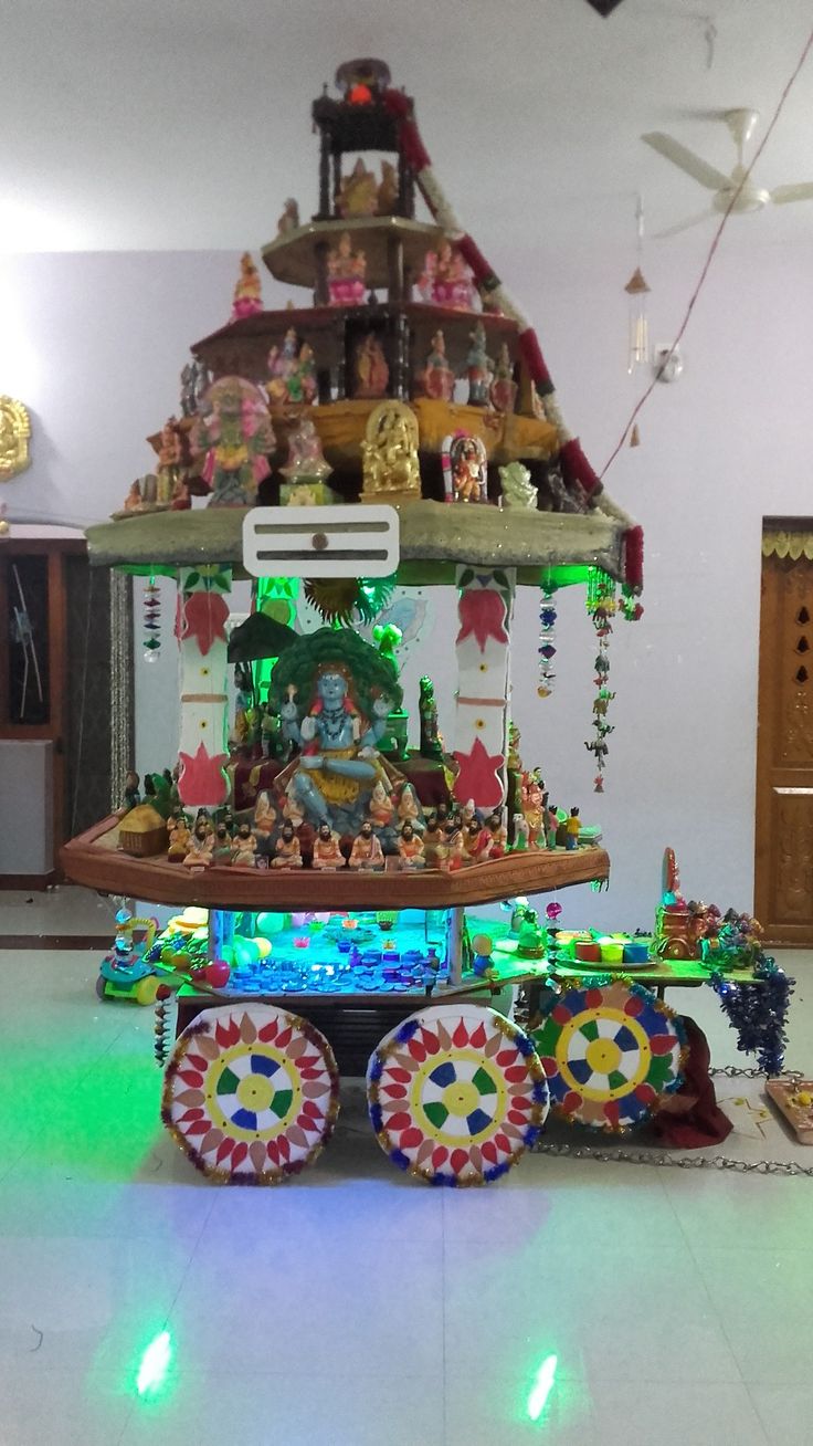 Chariot Kolu Janmashtami Decoration Diwali Decoration Items Mandir Decoration Chariot Kolu Janmashtami Decoration Diwali Decoration Items Mandir Decoration