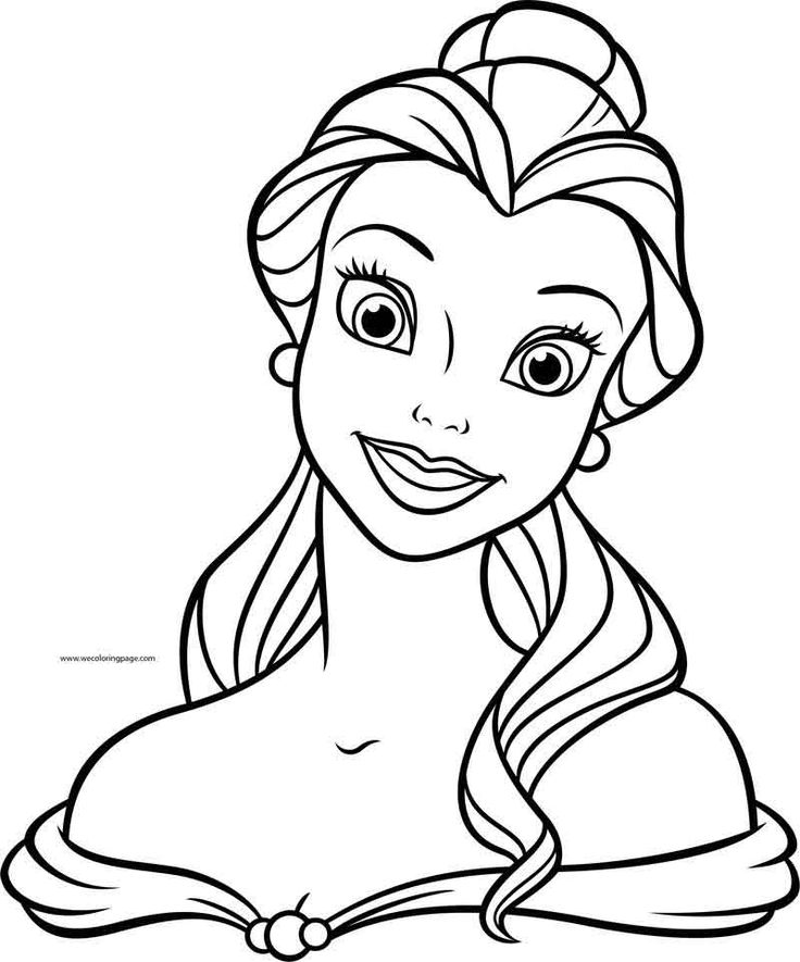 Disney Princesses Belle Near Coloring Page Belle coloring pages