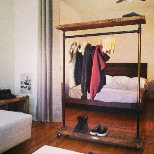 I Want To Make One Of These Custom Made Industrial Garment Rack With Top Shelf Clothing Racks Diy Industrial Garment Rack With Top Shelf, Garment Rack With Top Shelf