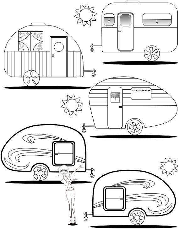 Coloring Page Teardrop Trailers By Colormypages On Etsy How Coloring Page Teardrop Trailers By Colormypages On Etsy How Cool Is This Pages