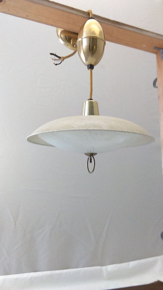 Mid Century Pattern Modern Pull Down Flying Saucer Atomic Brass Pendant Light Fixtures Mid Century Pattern Modern Pull Down, How To Take Down A Pendant Light Fixture