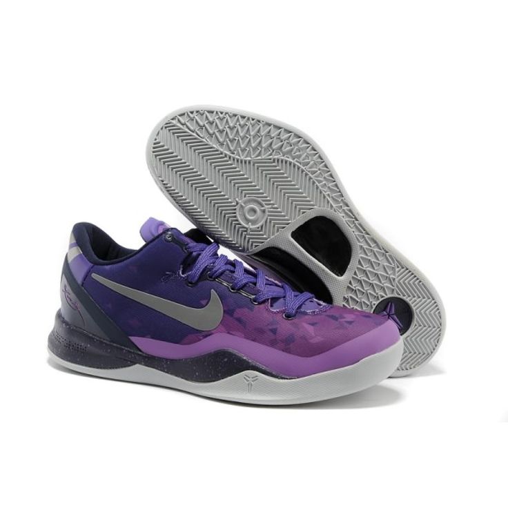 Buy Court Purple Pure Platinum-Blackened Blue-Laser Purple Nike Kobe 8 System Mens