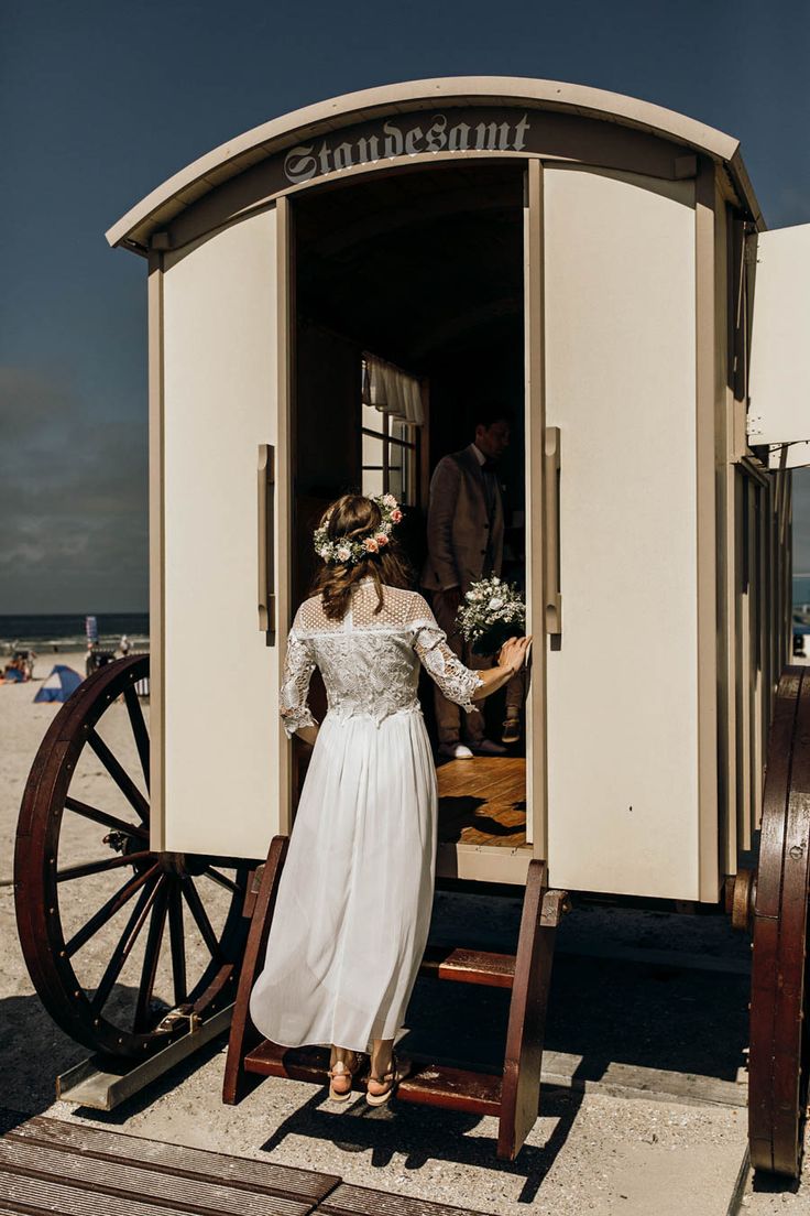 Hochzeit auf Norderney im Badekarren in 2020 Norderney