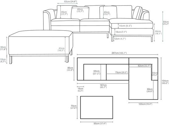 102 Best Sketch Images On Pinterest Carpentry Woodworking And Modern Sectional Sofa L Shape Couch Upholstered Grey Fabric