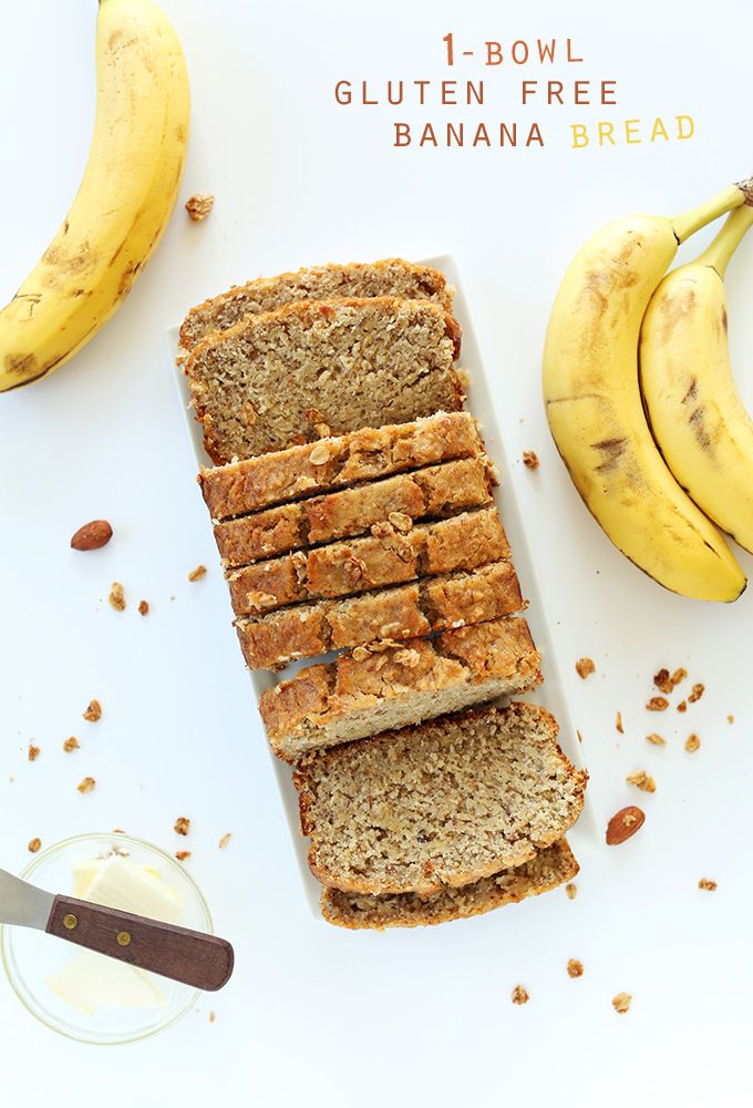 One Bowl Gluten Free Banana Bread Recipe Gluten Free Banana