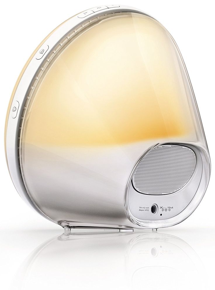 Philips Light Alarm Clock Coloured Sunrise Simulation - 5 Sounds and Radio Function: Amazon.co.uk: Health &amp; P… | Light alarm clock, Alarm clock, Philips