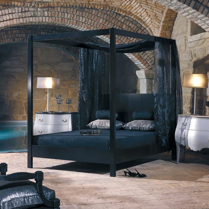 Modern Black Four Poster Bed Juliettes Interiors Beddesignmodernluxury Bedgirl Design Headboards For Beds Four Poster Bed Juliettes Interiors, Black King Size Four Poster Bed