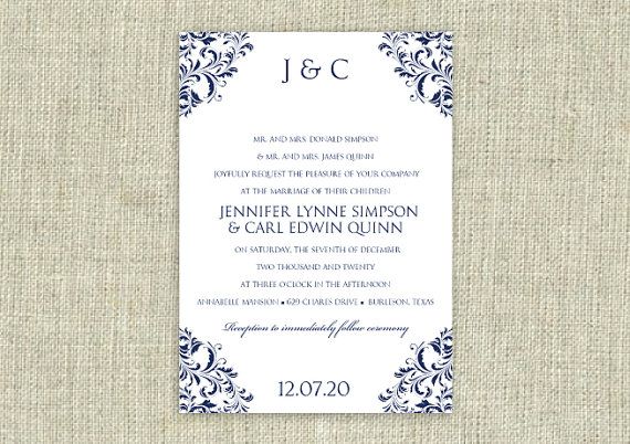 imágenes de free editable wedding invitation template