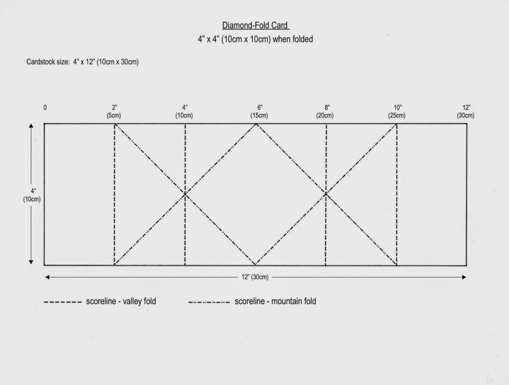 two fold card template