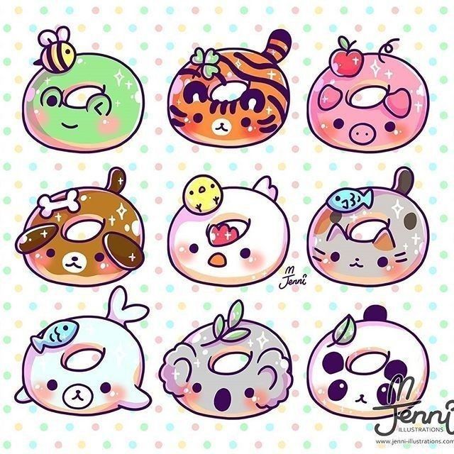 Pin by Dzhavgarat on Chibis/Kawaii | Cute food drawings, Cute easy