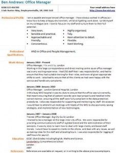 bar manager resumes