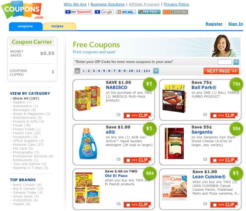 Where to find grocery coupons online