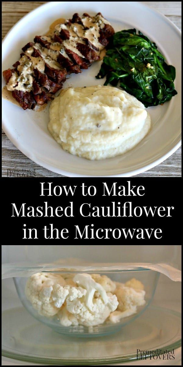 How To Make Mashed Cauliflower In The Microwave It Takes Only 7 How To Make Mashed Cauliflower In The Microwave It Takes Only 7 Minutes And Uses 3 Ings This Is A Lowcarb Keto Friendly Subsute
