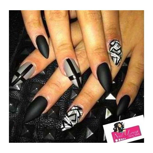 192 Best Stiletto Nails Images On Pinterest Acrylic Nails Stiletto nails, matte black polish, grey and black designs - 192 Best Stiletto Nails Images On Pinterest Acrylic Nails