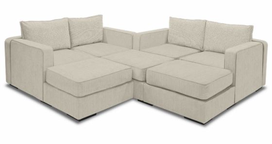 Large Chaise Sectional Sofa with Ottoman | Contemporary furniture